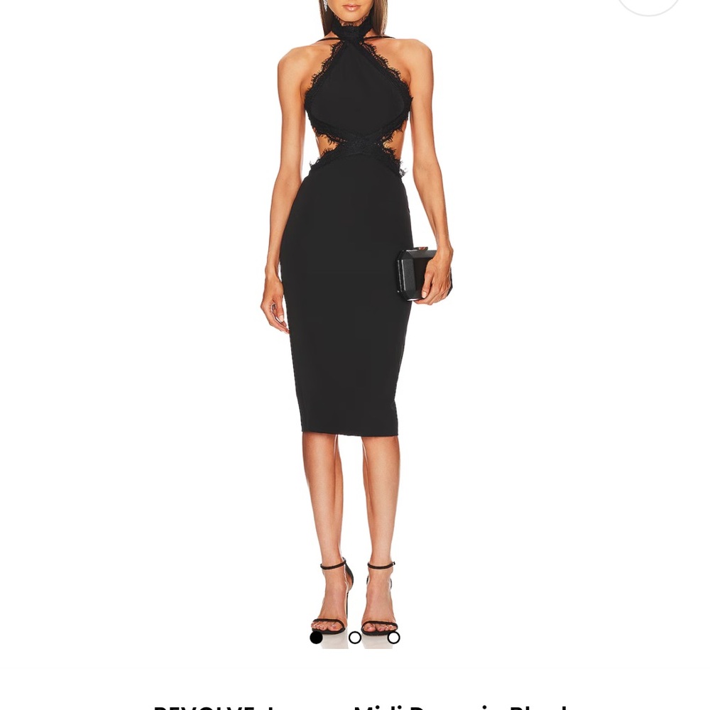 Michael Costello x Revolve Halterneck Midi Length Dress - Medium